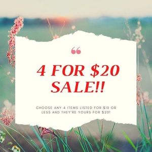 ‼️SALE‼️Items with 💥 are 4 for $20